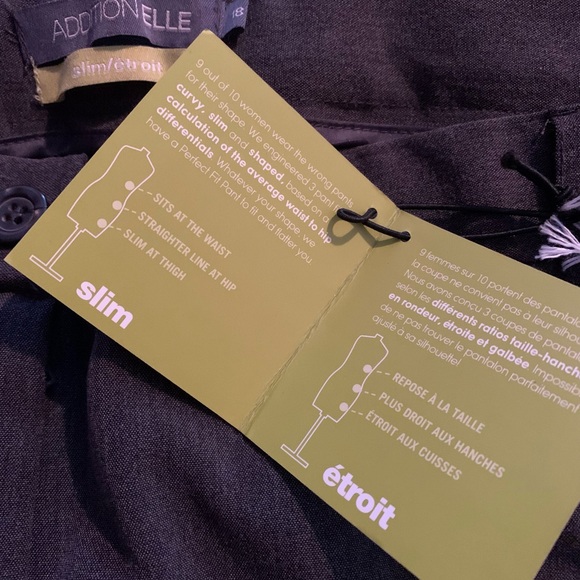 017 NWT ADDITIONELLE plus gray dress pants - Picture 5 of 7